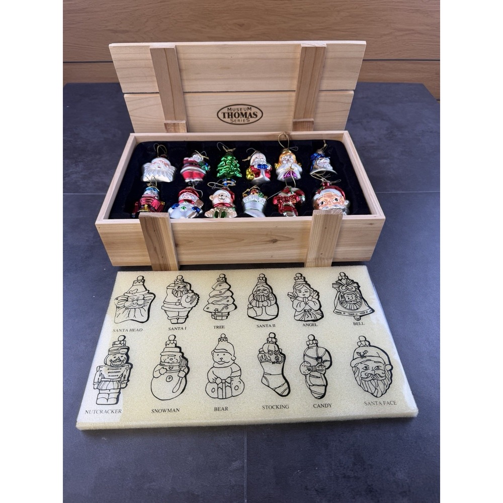VTG Thomas Pacconi Classics "Museum Thomas Series" Set of 12 Ornaments NIB